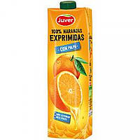 Сок JUVER 100% orange juice squeezed with pulp1л. Доставка з США від 14 днів - Оригинал