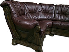 Шкіряний кутовий диван "Віконт 5030" (1 + уг + 2н), фото 3