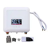 Безрезервуарный электрический водонагреватель настенный для ванной комнаты 7,5 кВт 30-55°C подключаемый умный