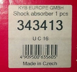 Амортизатор задній газомаслянный KYB Ford Focus C-Max (04-) 343413, фото 2