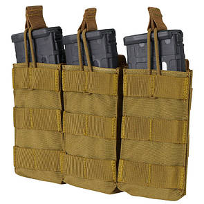 Підсумок для AR магазинів карабіну потрійний відкритий молле Condor M4/M16 TRI OPEN TOP MAG POUCH MA27 Coyote Brown