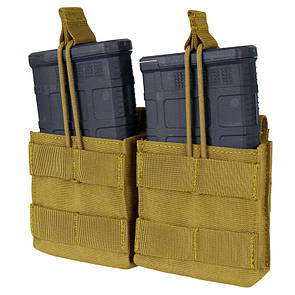 Підсумок для магазинів гвинтівки подвійний молле Condor Double AR10/M-14 Open Top Mag Pouch MA24 Coyote Brown