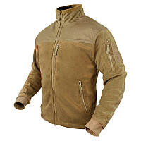 Тактическая куртка флисовая Condor ALPHA Mirco Fleece Jacket 601 Medium, Coyote Brown