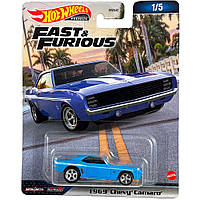 Тематическая машинка Hot Wheels Fast and Furious 1969 Chevy Camaro HNW46-HKD24