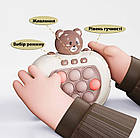 Електронна приставка консоль Quick Push Game приставка гри Pop It антистрес тік ток іграшка Bear, фото 2