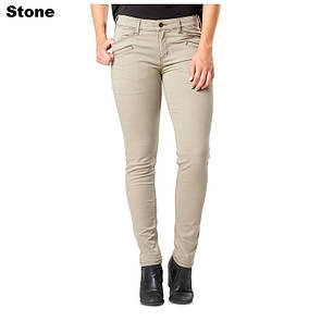 Жіночі тактичні джинси 5.11 WOMEN'S DEFENDER-FLEX SLIM PANTS 64415 0 Regular, Stone