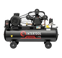 Компресор 100л, 4 кВт, 380 В, 3 циліндри INTERTOOL