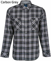 Тактична фланелева сорочка в клітинку LA Police Gear Atlas Flannel Medium, Carbon Grey