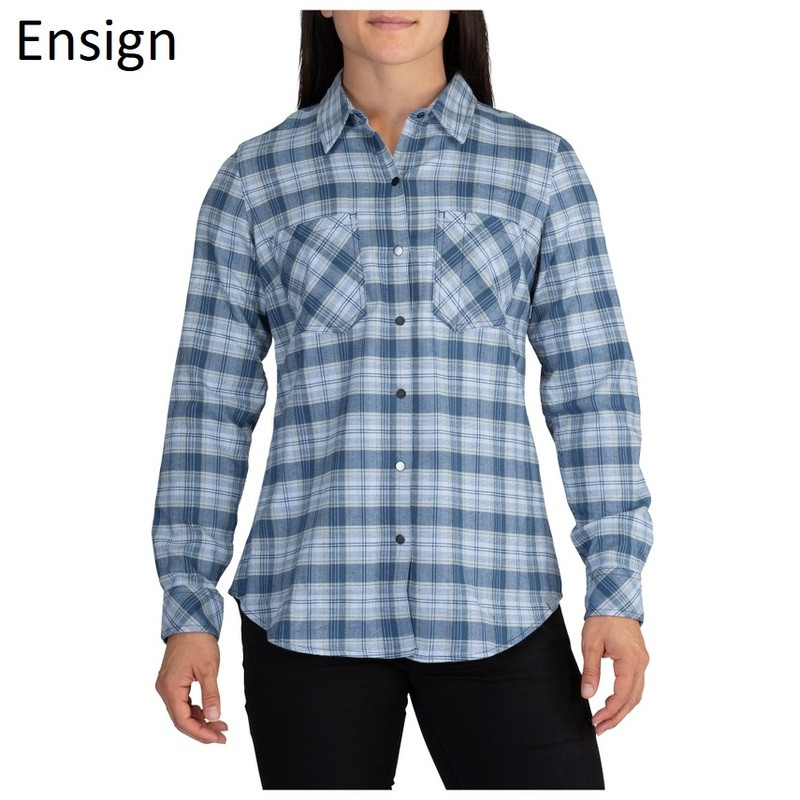 Жіноча тактична фланелева сорочка 5.11 HANNA FLANNEL 62391 X-Small, Ensign Blue Plaid