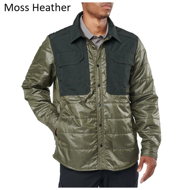Утеплена тактична сорочка 5.11 PENINSULA INSULATOR SHIRT JACKET 72123 Large, Moss Heather