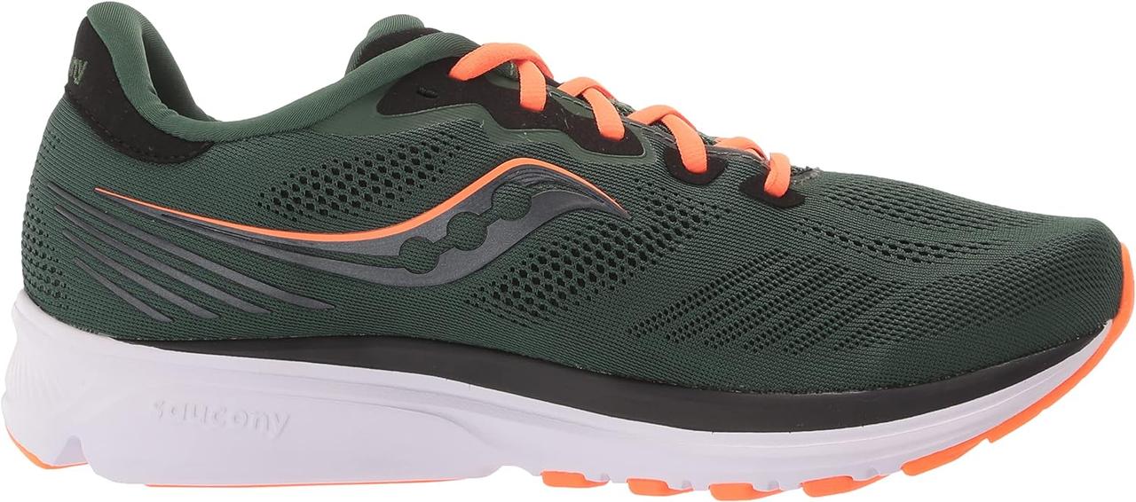 10.5 Pine/Viziorange Мужские беговые кроссовки Saucony Ride 14 - фото 6 - id-p1947975425