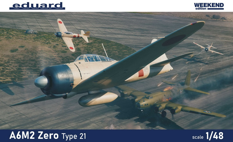 Пластикова модель 1/48 Eduard 84189 японський палубний винищувач Mitsubishi A6M2 Zero Type 21
