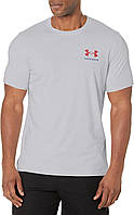 Mod Gray (011)/Red XX-Large Мужская футболка с логотипом Freedom USA Under Armour