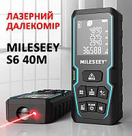 Лазерный дальномер MILESEEY S6 40M (измеритель длинны, площади, объема) с влагозащитой