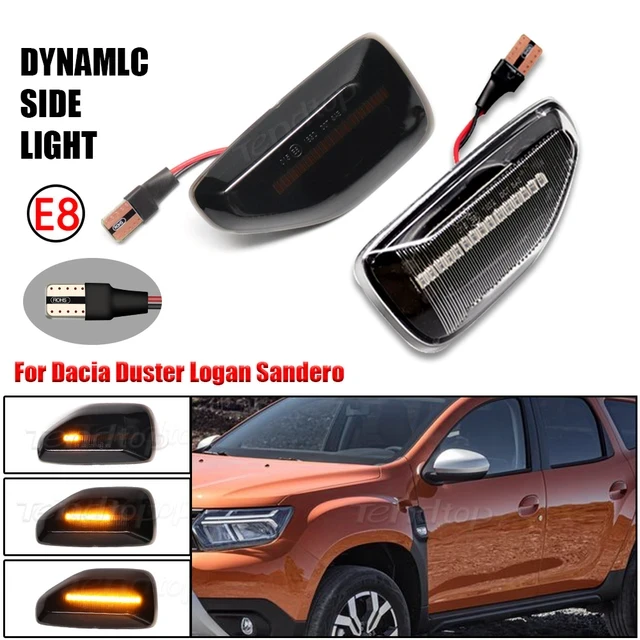 Динамічні LED-перетворювачі поворотів Dacia Logan 2 Sandero 2 Duster Renault Stepway Sandero, фото 1