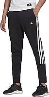 Large Black Adidas Мужская спортивная одежда Future Icon 3 Stripes Брюки