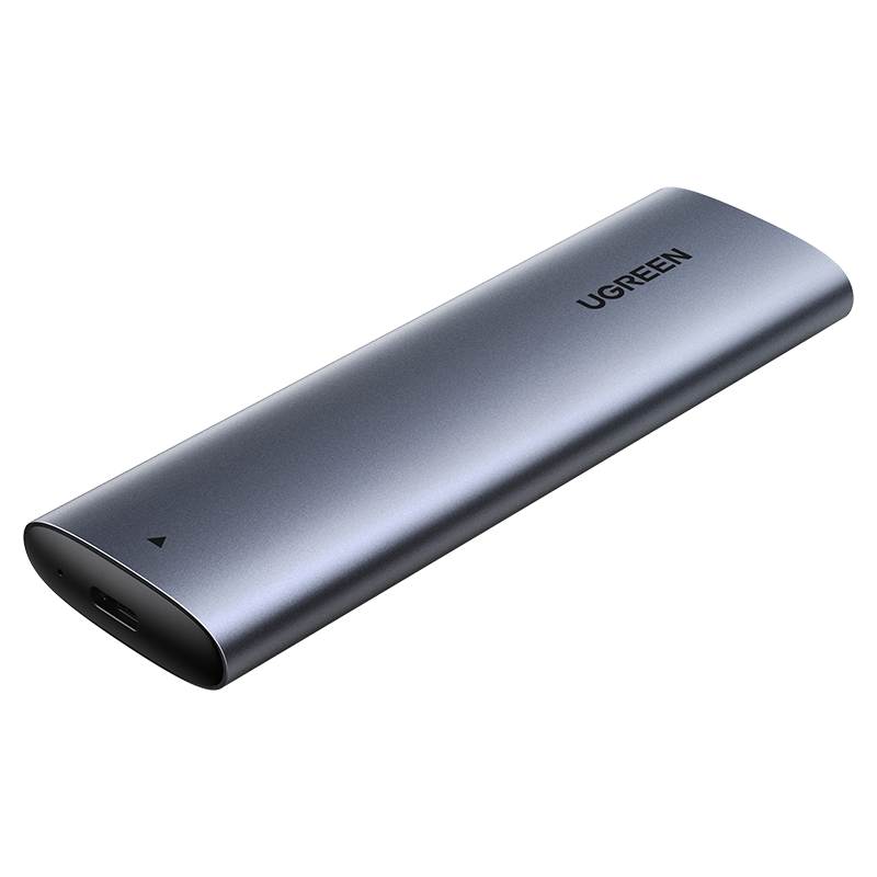 Зовнішній Корпус Ugreen для M.2 SATA NGFF SSD Розміри 2280/2260/2242/2230 Сірий 5 Гбіт/с USB-C 0.5м (10903)