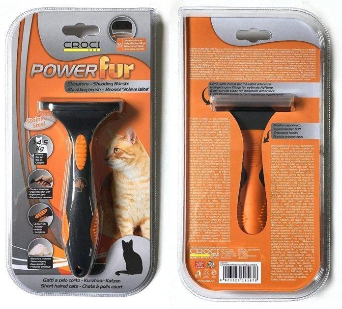 Фурмінатор Croci Powerfur М для вичісування короткошерстих котів вагою понад 4,5 кг, лезо 6.5 см (C6067187), фото 1