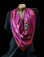 Шелковый женский платок 90х90 см