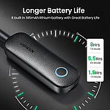 Bluetooth 5.0 Аудіо Передавач Приймач Ugreen USB-3.5мм AUX Стерео Чорний з Вбудованим Акумулятором (80893), фото 6