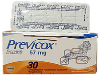 Таблетки протизапальні Превікокс 57 мг Previcox для собак, 10 таблеток
