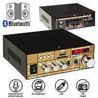 Усилитель звука Bluetoot Xplod 0606BT с USB, SD и FM радио, Усилитель мощности звука для колонок NST