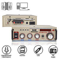 Усилитель звука стационарный Xplod 0909 Amplifier с FM-радио, USB, SD кардридером и пультом Д/У NST