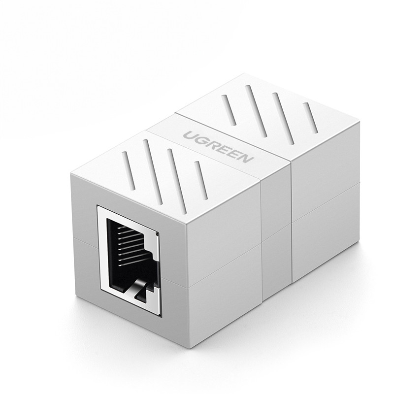 Ethernet Коннектор Ugreen RJ45 Cat.6 Підтримка 1000 Мбіт/с та 250 МГц, FTP Білий (20311)