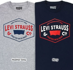 Футболка levi's® Crafted With Pride Tee - Navy, Heather Grey, фото 1