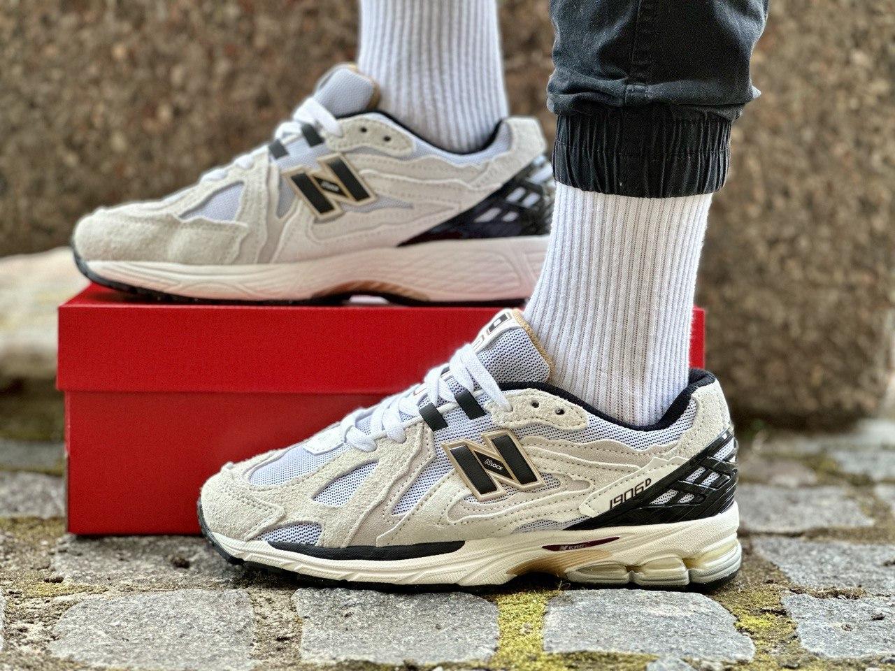 Чоловічі кросівки New Balance 1906D Protection Pack White (Білі) Нью Беланс 1960 замш сітка демісезон унісекс