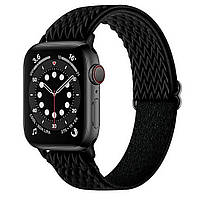 Еластичний нейлоновий ремінець для Apple Watch 42/44/45/49 mm Black