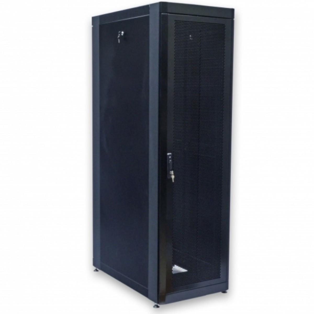Шафа 19" 33U, 610х1055 мм (Ш*Г), чорна, перфоровані двері (66%) (UA-MGSE33610MPB)