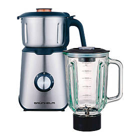 Стаціонарний блендер EBS-1252TGS Grunhelm 1200 Вт чаша 1.5 л 3 швидкості з мірним стаканчиком