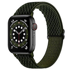 Еластичний нейлоновий ремінець для Apple Watch 42/44/45/49 mm Army Green