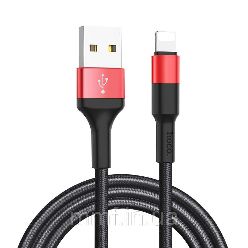 Кабель Hoco  X26 Xpress charged lightning \ black＆red