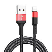 Кабель Hoco  X26 Xpress charged lightning \ black＆red