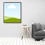 Багетна рамка для картини коричнева 40*50 см Origami, фото 3