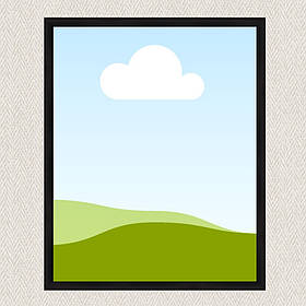 Багетна рамка для картини чорна 40*50 см Origami