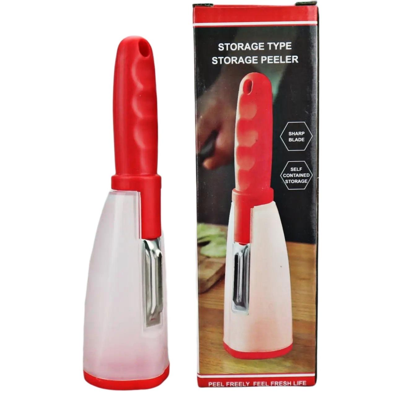 Овочечистка Easy Peeler із контейнером для очищень і двостороннім ножем
