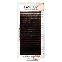 Ресницы для наращивания Lamour Dark Chocolate MIX 0.05 D (10-14)