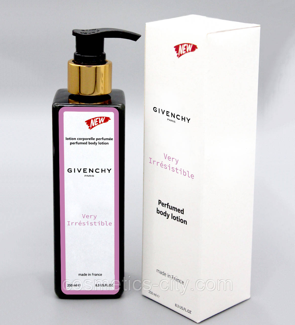 Парфюмированный лосьон для тела NEW с ароматом Givenchy Very Irresistible, 250 мл.