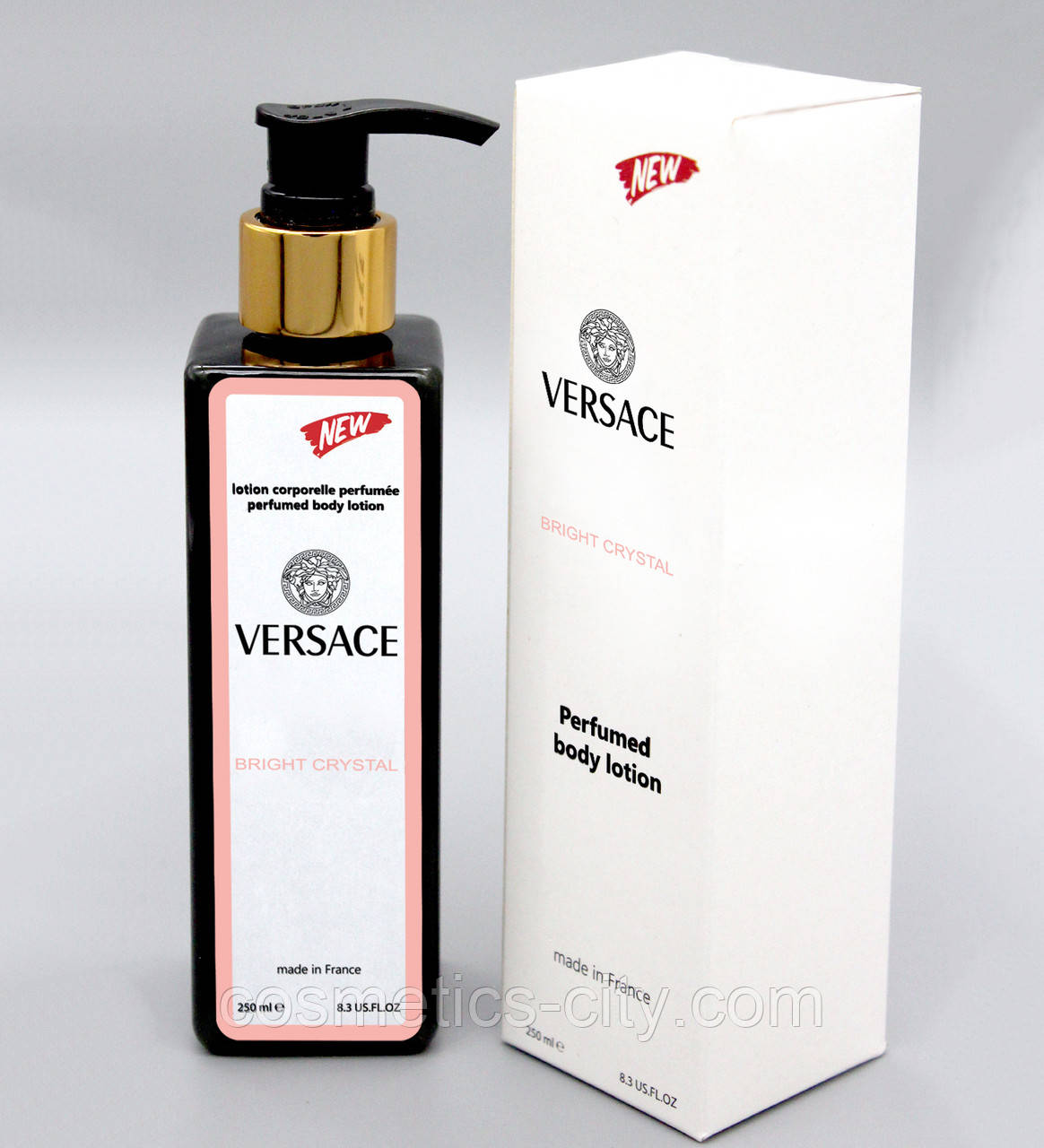 Парфюмированный лосьон для тела NEW с ароматом Versace Bright Crystal, 250 мл.