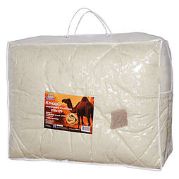 Ковдра зимова 140х205см верблюжа вовна стьобана (тік) тм Ярослав