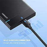 Кабель Vention Type-C — Micro-USB-B 3.0, потужність 2 A, 5 Гбіт/с 1 м Чорний CQABF, фото 3