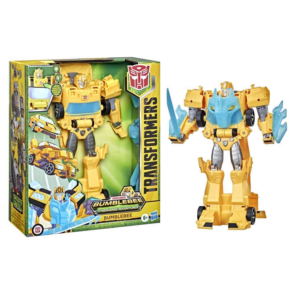 Трансформер Бамблбі 25 см світло, звук Transformers Bumblebee Cyberverse Unite Roll N' Change, Hasbro