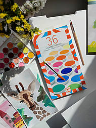 Набір фарб DJECO суха гуаш 36 кольорів (DJ08873)