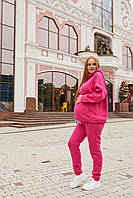 Теплий костюм оверсайз на флісі для прогулянок для вагітних розмір М на об'єм стегон 86-92см