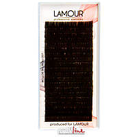 Ресницы для наращивания Lamour Dark Chocolate 0.07 R 13 мм