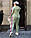 Стильний жіночий велюровий костюм, модний велюровий костюм великих розмірів, спортивний велюровий костюм батал, фото 4