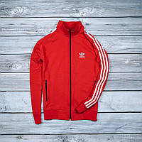 Спортивная кофта Adidas красная | осенняя весенняя олимпийка Адидас